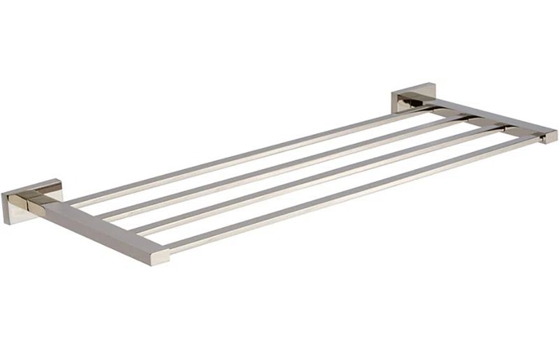 Axel 22" Polished Nickel Wall Mounted Modern Towel Rack
