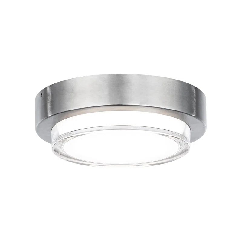 Stainless Steel LED Indoor/Outdoor Flush Mount Light