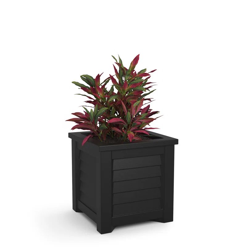 Lakeland Black Resin Planter with Water Reservoir