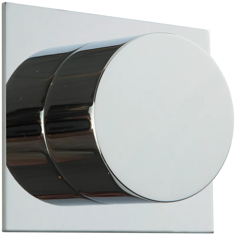 Chrome Matte 3-Way Diverter Trim Kit with Round Handle