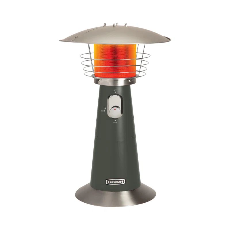 Dark Gray Portable Tabletop Propane Patio Heater