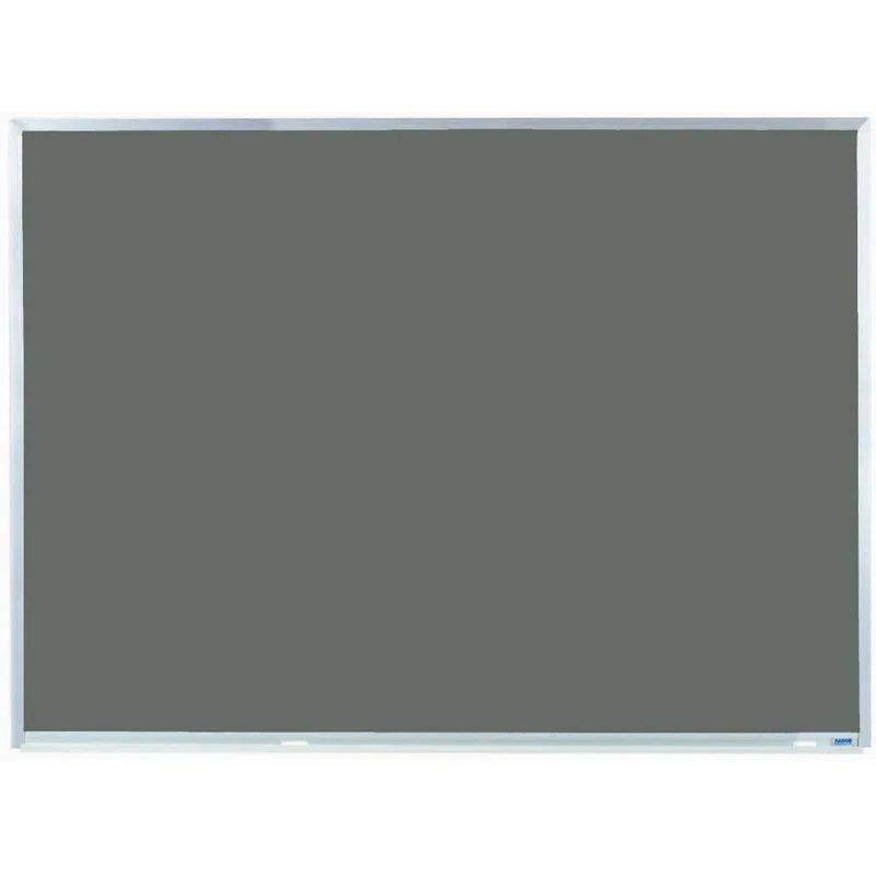 Gray Magnetic Chalkboard with Silver Aluminum Frame, 3' x 4'
