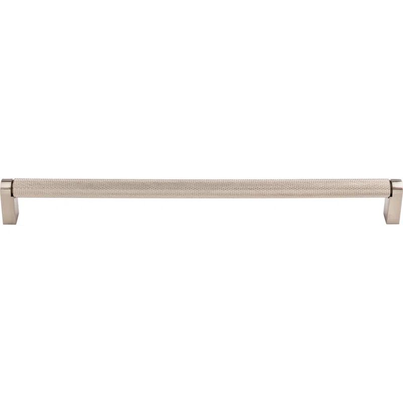 Brushed Nickel 18" Modern Industrial Appliance Pull