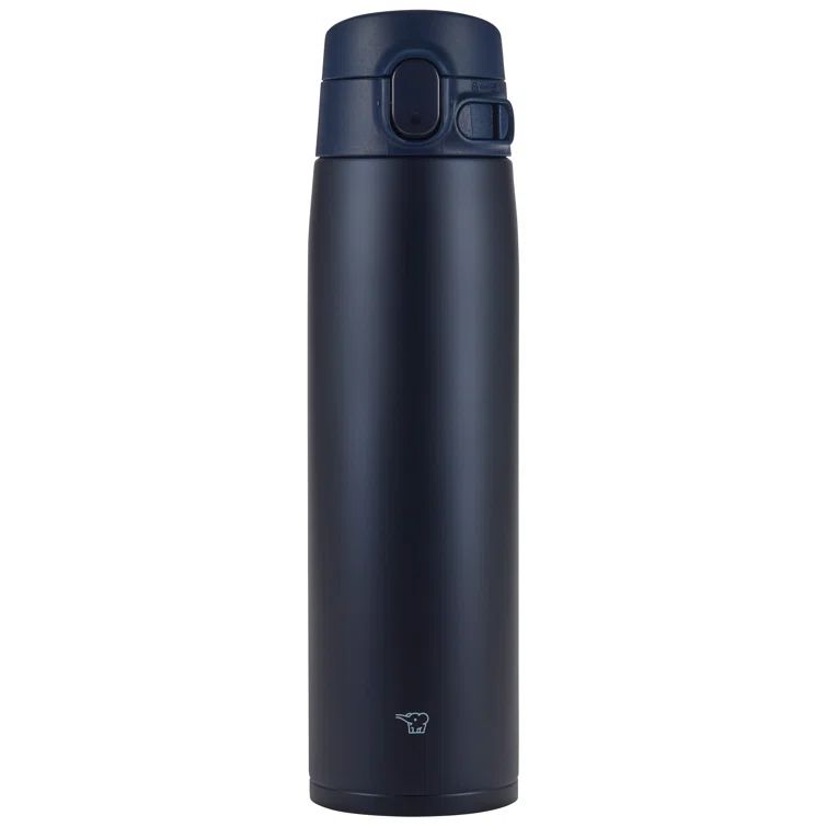 Navy Blue Stainless Steel 24 Oz Travel Mug with Flip Lid
