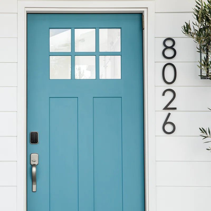 Satin Nickel Smart Keypad Deadbolt with Wi-Fi and Bluetooth