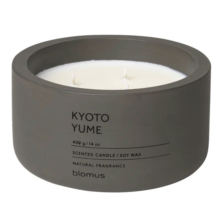 Kyoto Yume 14 oz White Soy Scented Jar Candle