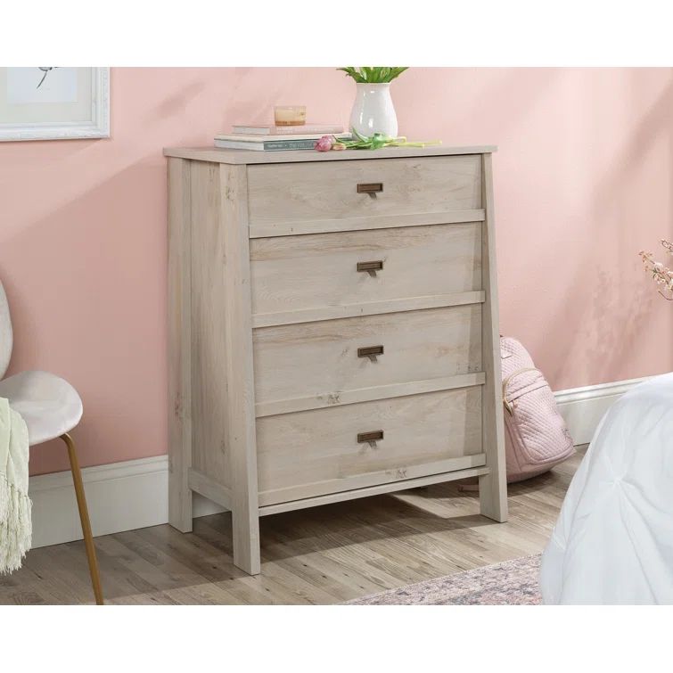 Chalked Chestnut Vertical 4-Drawer Dresser with Extra Deep Drawer