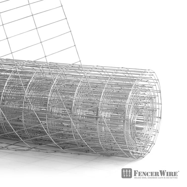 Galvanized Steel 12.5 Gauge Welded Wire Fence Roll, 6 ft x 50 ft