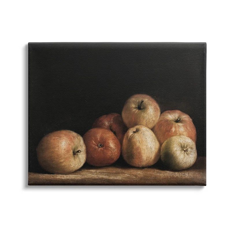 Classic Apple Still Life Wrapped Canvas Wall Art, 30" x 40"