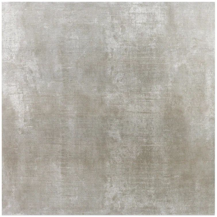Essential 24" x 24" Matte Gray Porcelain Concrete Look Tile