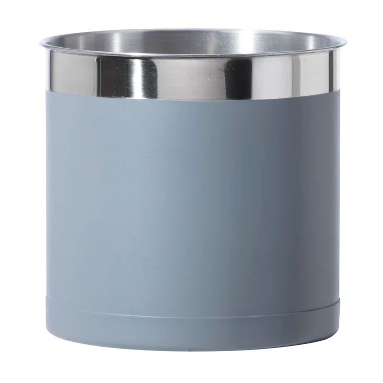 Gray Powder Coated Stainless Steel Jumbo Utensil Crock