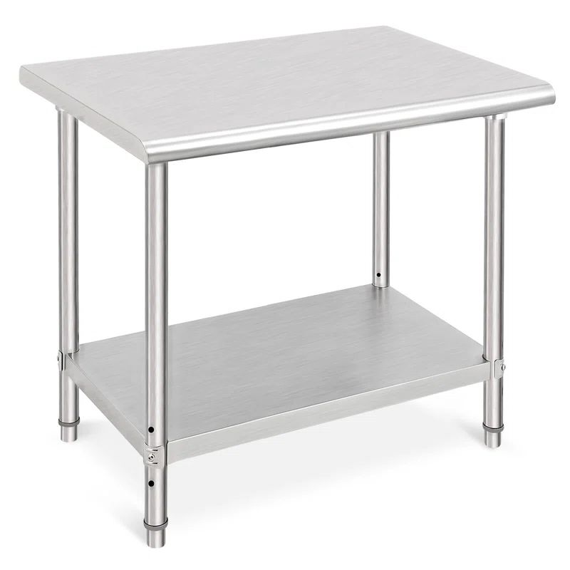 Stainless Steel Adjustable Height Commercial Work Table