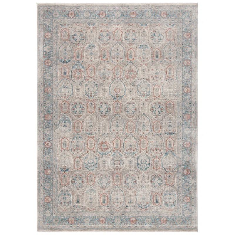 Hand-Knotted Serenity Blue 8' x 10' Synthetic Rectangular Rug