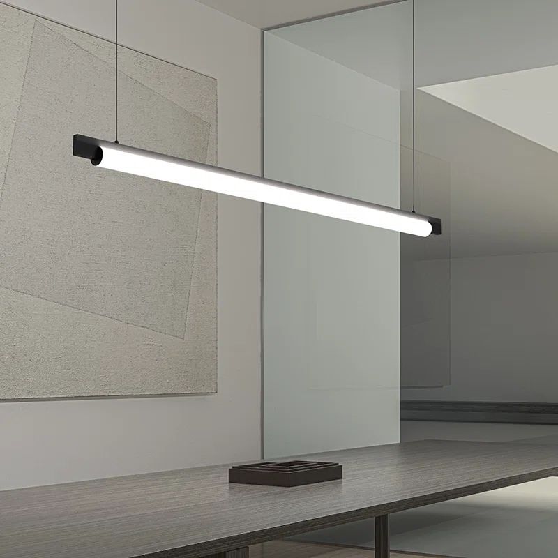 Keel Modern Indoor/Outdoor LED Pendant in Satin Black