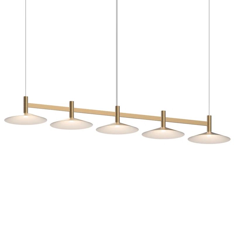 Systema Staccato 57" Black Aluminum LED Linear Pendant