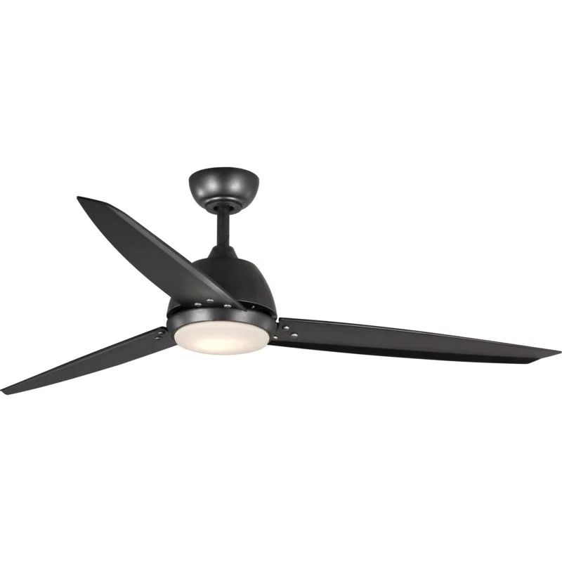 Oriole 60'' Black Ceiling Fan with LED Light and Remote