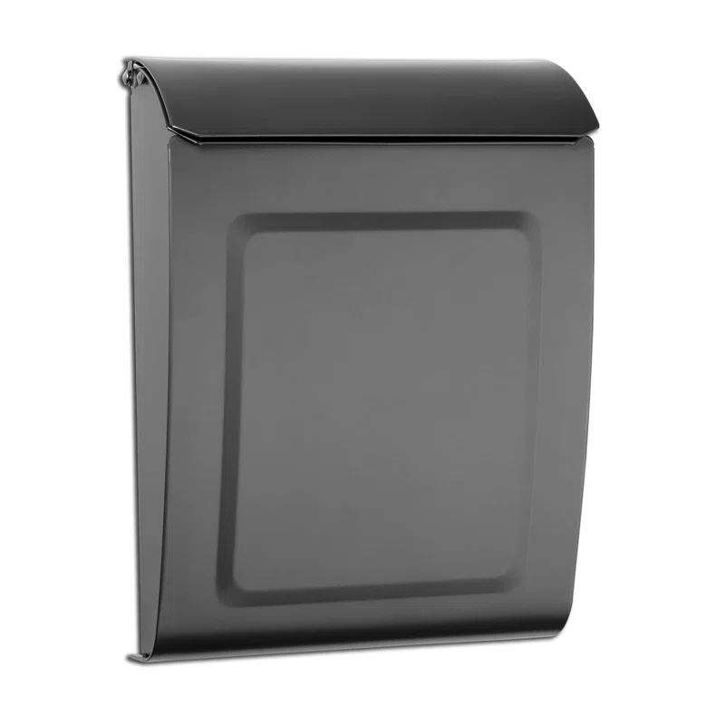 Aspen Graphite Small Locking Wall Mount Mailbox