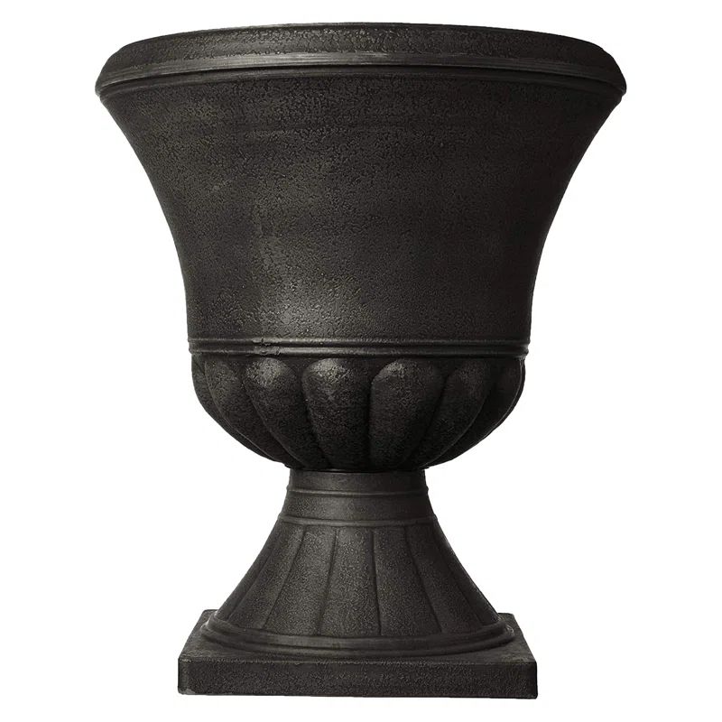 Hamilton Black Medium Plastic Cone Urn Planter