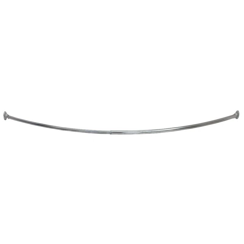 Design House Design House  63" Adjustable Curved Fixed Shower Curtain Rod