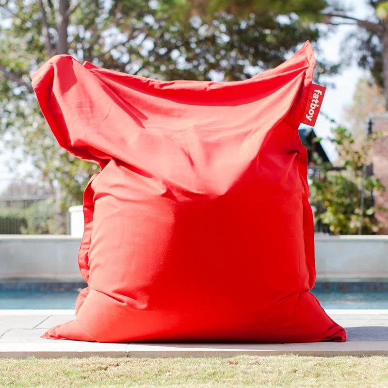 Red Acrylic Outdoor Bean Bag with EPS Bead Fill