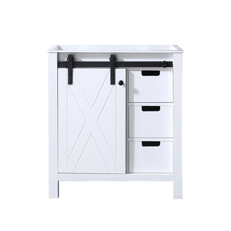 Marsyas 30" White Freestanding Single Vanity Cabinet