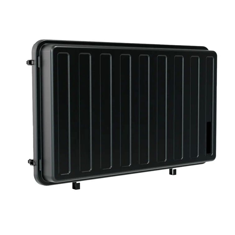 Black ABS Plastic Full-Motion Outdoor TV Enclosure with Wall Mount