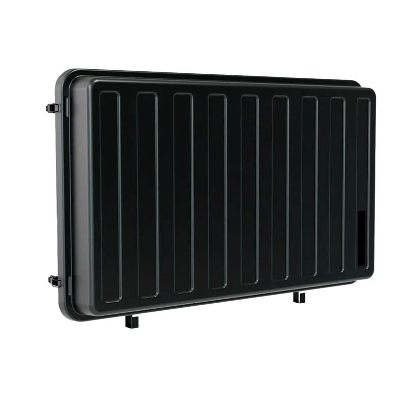 Black ABS Plastic Full-Motion Outdoor TV Enclosure with Wall Mount