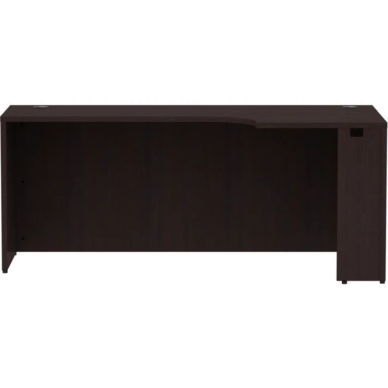 Espresso Laminate Rectangular Desk with Modesty Panel