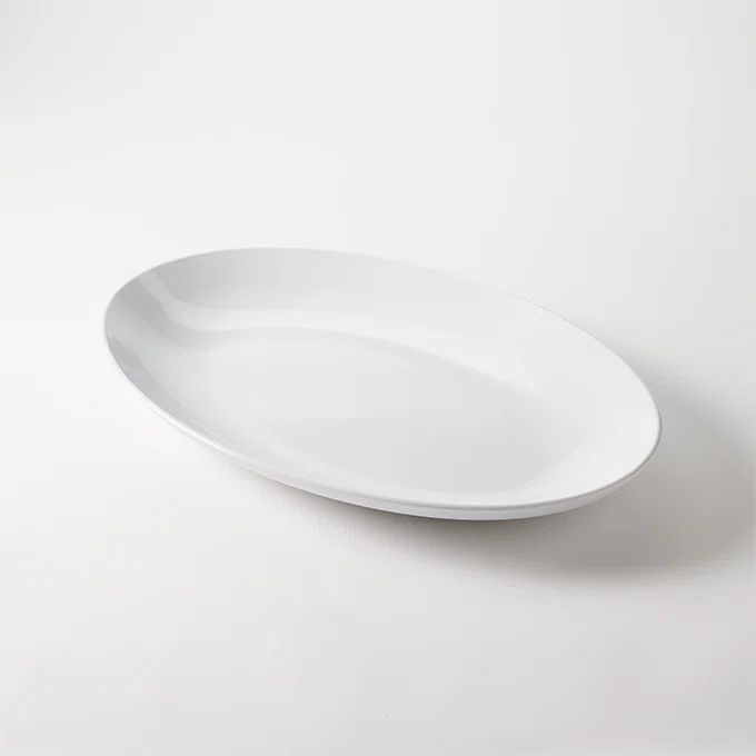 White Oval Melamine Serving Platter