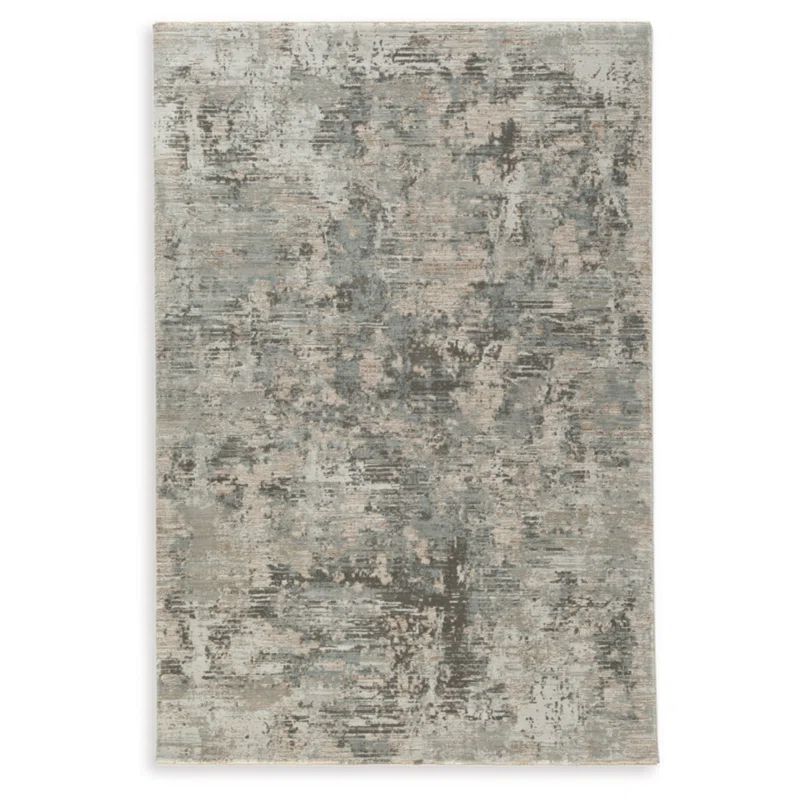 Abstract Multi-Color Synthetic 5' x 7' Area Rug