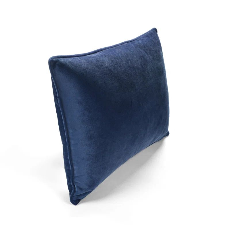 Navy Velvet Rectangular Euro Pillow Covers, 2-Pack