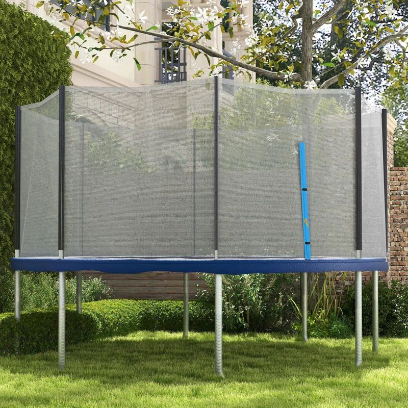 14ft Black and Blue Trampoline Safety Net Replacement
