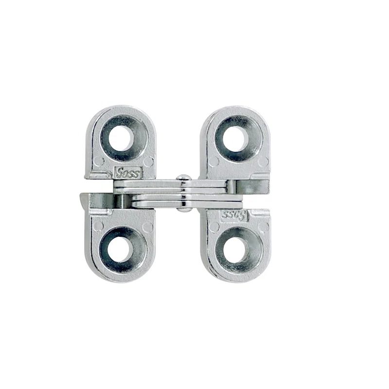Satin Chrome Full Mortise Invisible Cabinet Hinge
