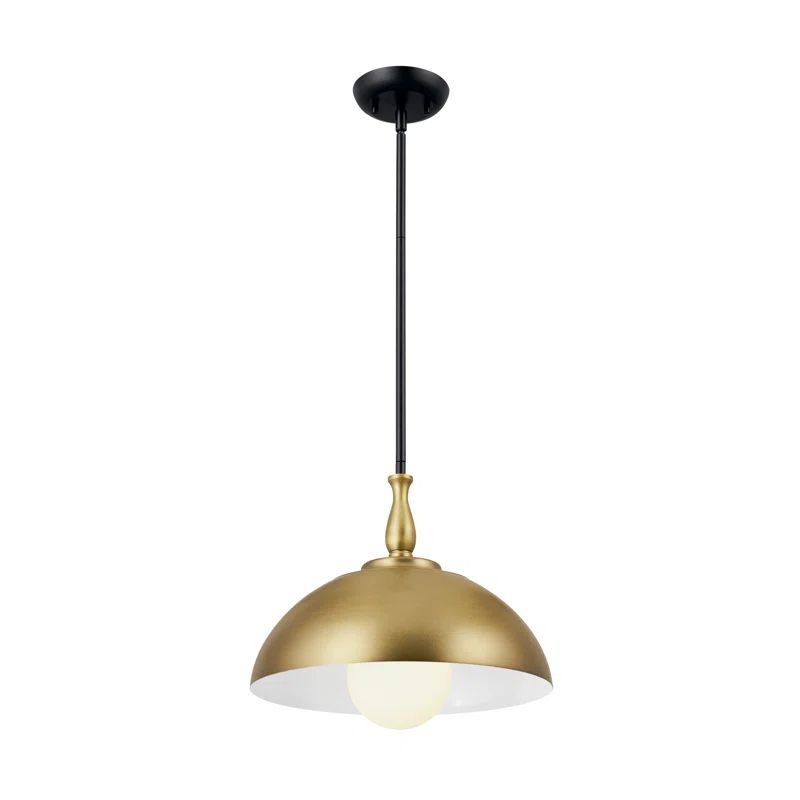 Fira Natural Brass Vintage Farmhouse 1-Light Pendant