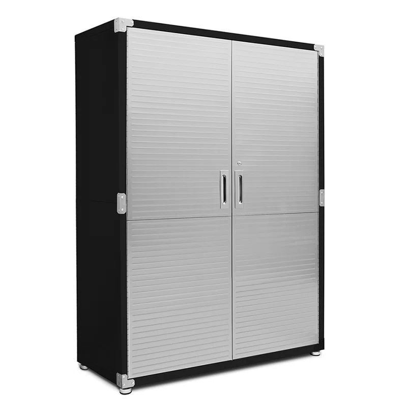 UltraHD Wall-Mount Office Cabinet with Adjustable Shelving in Satin