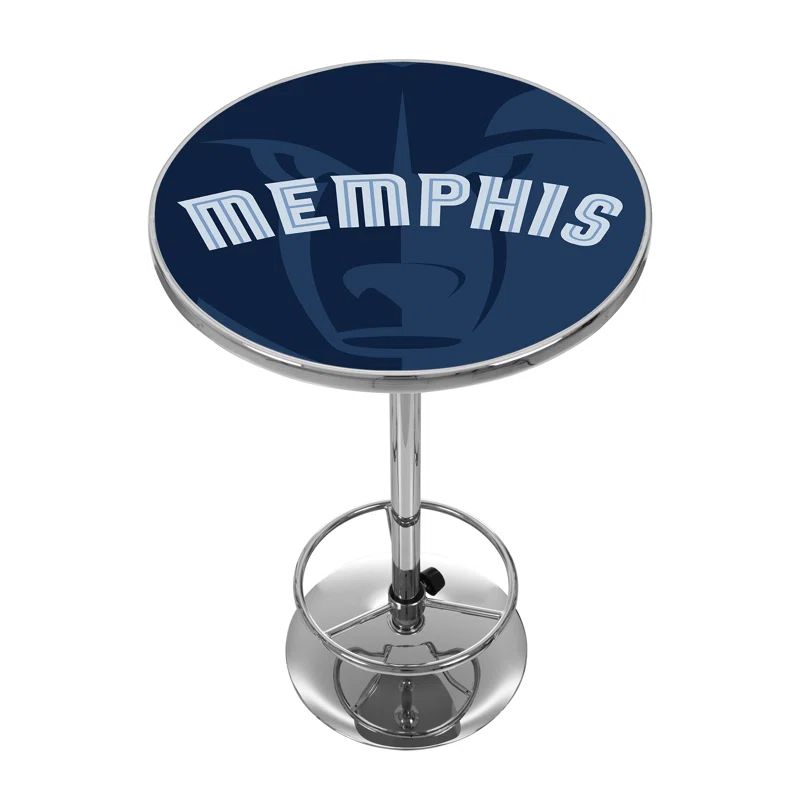 Memphis Grizzlies 42" Contemporary Round Bar Table with Metal Frame