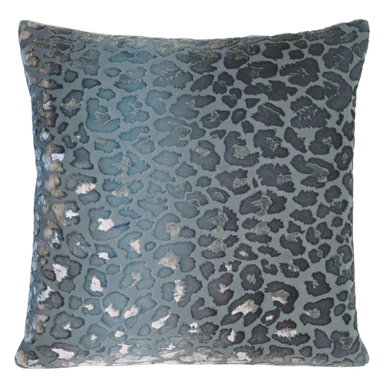 Dusk Animal Print Square Velvet Pillow 18" x 18"