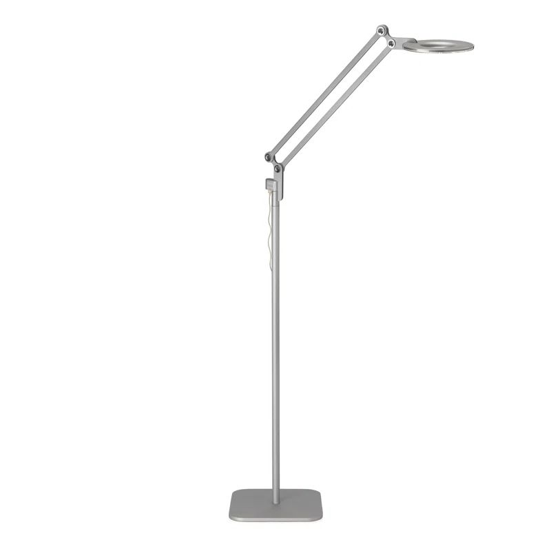 Edison Adjustable Black Aluminum LED Floor Lamp