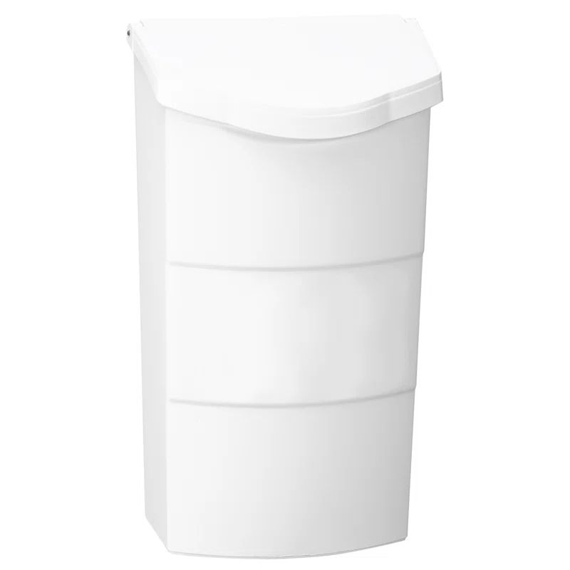 White Vertical Plastic Wall Mounted Mailbox