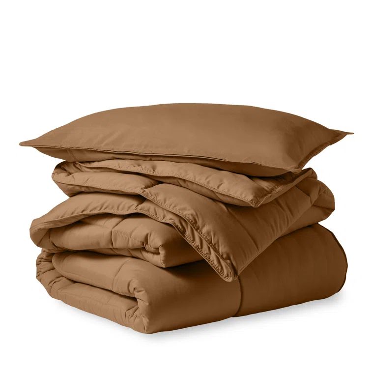 Twin Caramel Down Alternative Microfiber Comforter Set