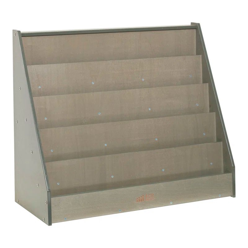 Gray Wash Birch Wood Kids' Single-Sided Book Display