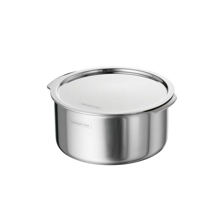 2.4 Quart Silver Stainless Steel Meal Prep Bowl