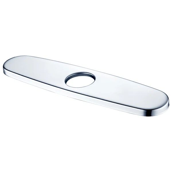 Chrome Finish Solid Brass Kitchen Faucet Cover Plate