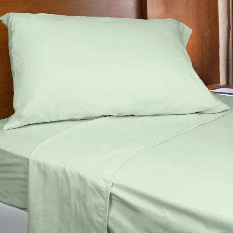 Fog Green Twin Soft Brushed Microfiber Sheet Set