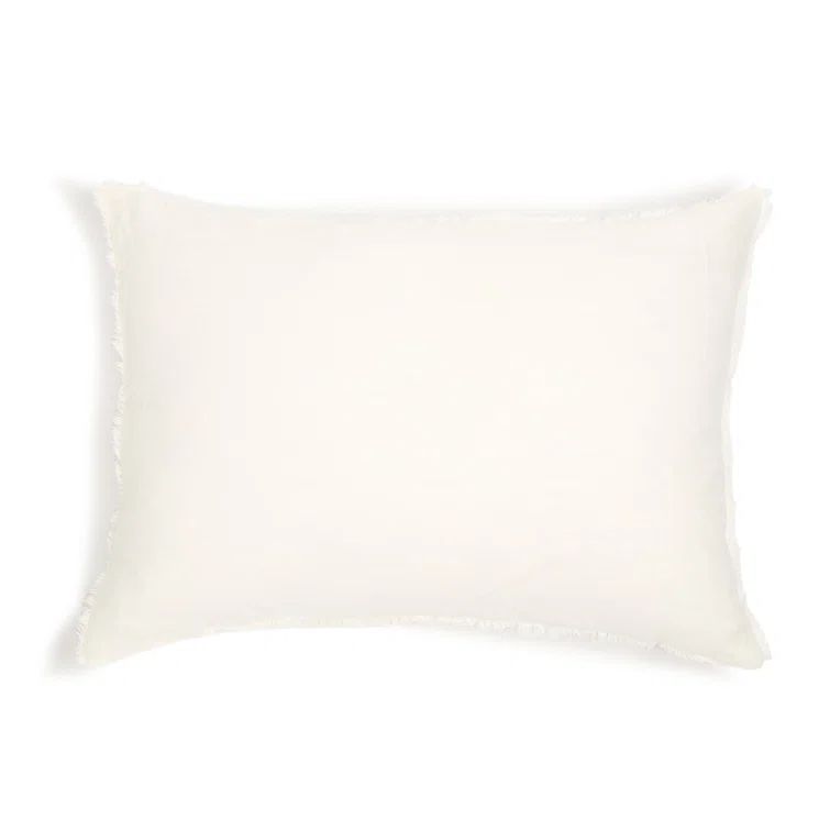 Hunter Cream Hand-Loomed Linen Standard Sham