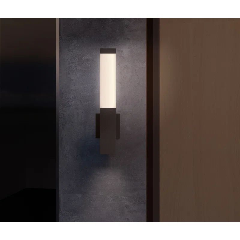 Textured Bronze Direct Wired Electric Wall Sconce