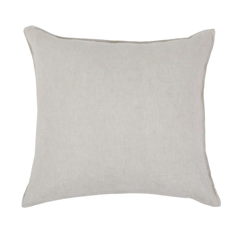 Flax Linen Euro Sham Set with Hypoallergenic Properties