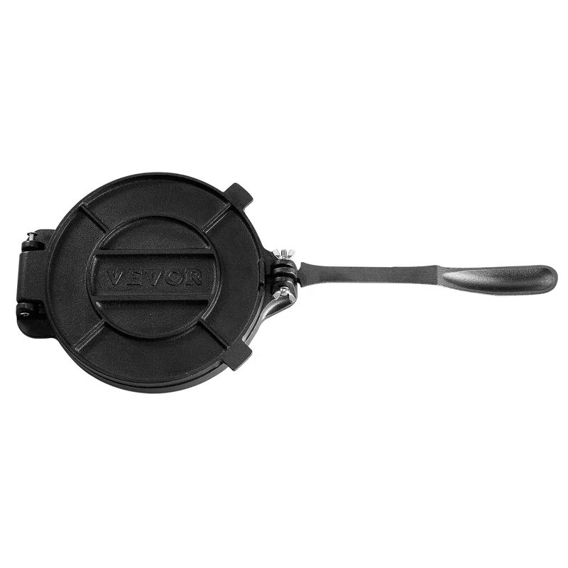 VEVOR 8 Inch Cast Iron Tortilla and Roti Press with Parchment Paper