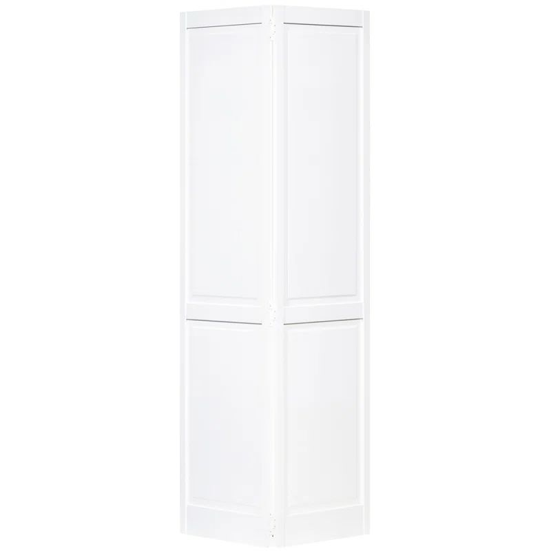 Traditional White Solid Pine Four Panel Bi-Fold Door