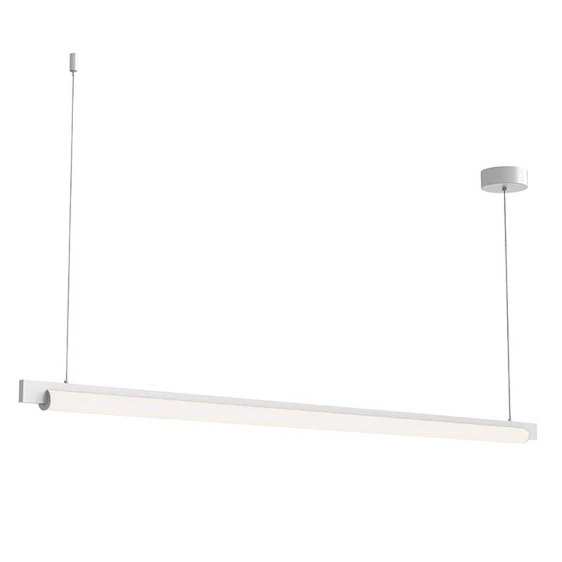 Keel™ 60" Satin White Aluminum LED Pendant Light